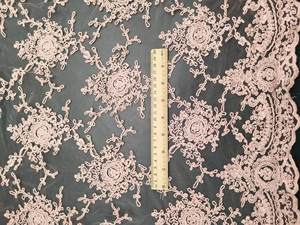 Dentelle Blanche de Qualité Supérieure Broderie Autrichienne Tissus de Dentelle à Fleurs 3D Tulle Bordure en Dentelle Coton Franges Tissu Brodé - Product Image 3