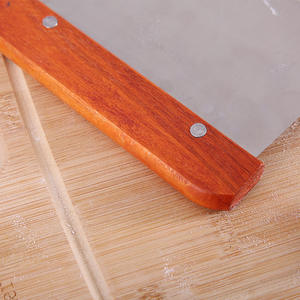 Pain grattoir boulangers outil outil de coupe manche en bois métal pâte grattoir Pizza pâte Cutter <span class=keywords><strong>hachoir</strong></span> - Product Image 4