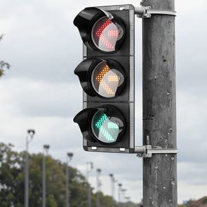 Ventes directes d'usine 200mm 300mm 12V en aluminium solaire et alimenté par le secteur LED feux de signalisation intelligents bâton - Product Image 4