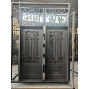 Wholesale Luxury Front Entry Wrought Iron Glass Storm <b>Doors</b> Thermal Break - Product Image 1