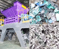 Broyeur de métaux automatique à bon prix pour usage industriel, broye les déchets de voitures, l'acier inoxydable et l'aluminium