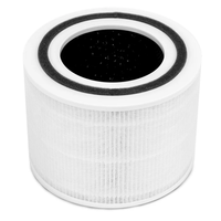 Filter Pengganti Core 300 H13 True HEPA dengan Karbon Aktif, Kompatibel dengan Pemurni Udara Levoit Core 300