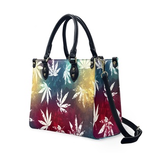 Offre Spéciale hawaïen feuille impression femmes PU sacs <span class=keywords><strong>à</strong></span> main en cuir et sacs <span class=keywords><strong>à</strong></span> main de luxe dames concepteur en cuir cartable fourre-tout sac <span class=keywords><strong>à</strong></span> bandoulière - Product Image 2