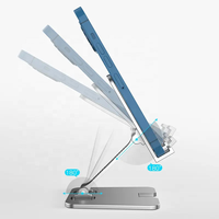 Nouveau support de téléphone de bureau pliable en alliage d'aluminium support de tablette de bureau en métal support Mobile support de téléphone support de tablette de bureau
