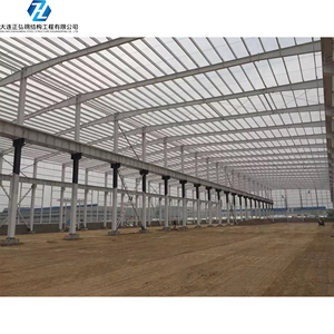 Geniş Açıklıklı Çelik Yapı Prefabrik Garaj Endüstriyel Lojistik Depo Metal Bina Atölyesi - Product Image 4