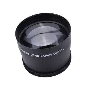 B2C Supplier 58mm 2X HD Wide Angle Lens Close-Up Portion Lens No Distortion Digital High Definition for Nikon/Canon DSLR Camera