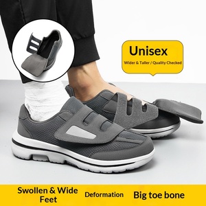 <span class=keywords><strong>Chaussures</strong></span> extra larges et épaisses, adaptées aux diabétiques, pour femmes âgées, adultes d'âge moyen, <span class=keywords><strong>pieds</strong></span> enflés, soutien pour les hampes, synthétiques - Product Image 1