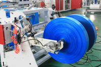 Sac poubelle en rouleau en plastique Le prix des sacs en plastique faisant la machine en Algérie Machines en plastique Taiwan 2 lignes 12KW 7-25