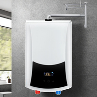 Chauffe-eau électrique sans réservoir domestique pour toute la maison avec écran LED, chauffage rapide et télécommande pour la douche et l'utilisation en voiture