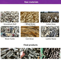 Équipement de production de carburant dérivé des déchets (RDF) – Machine à briquettes de biomasse (coques de riz, pailles, papier) – Prix