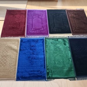พรมละหมาดลายนูนแบบราเชล ขนาด 80 x 120 ซม. กันลื่น สำหรับห้องนั่งเล่น รูปทรงสี่เหลี่ยมผืนผ้า ลายทาง ซักเครื่องได้ สไตล์ตะวันออกกลาง - Product Image 1