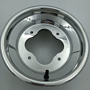 雅马哈猛禽700雅马哈女妖350铃木ltz 400铝轧唇抛光10x5双螺栓图案全地形车赛车车轮 - Product Image 4