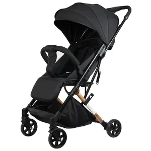 Bebes Coches Pará. Luxo Foldable Stroller Baby Pushchair Compact Lightweight Travel Baby Stroller Pram 2 Em 1 Para O Avião