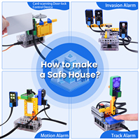 Nuevo Kit de Robótica DIY, Bloques de Construcción Educativos Programables Electrónicos para Niños, Kit de Casa Inteligente Segura con Placa U No Board