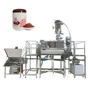 Ligne <span class=keywords><strong>de</strong></span> mélange et <span class=keywords><strong>de</strong></span> criblage sous vide pour <span class=keywords><strong>bicarbonate</strong></span> <span class=keywords><strong>de</strong></span> <span class=keywords><strong>soude</strong></span>, sucre blanc, poudre <span class=keywords><strong>de</strong></span> créatine, avec mélangeur à double vis et alimentation sans poussière - Product Image 6