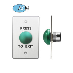 Momentary Reset <strong>Push</strong> Flat Stainless Steel Control <strong>Switch</strong> 12VDC Emergency Door <strong>Release</strong> <strong>Button</strong> - Product Image 1