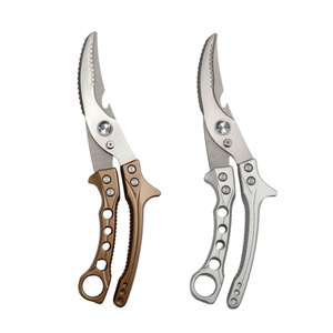 Stainless Steel Kitchen Scissors Heavy Duty Multi Functional For Cutting <b>Chicken</b> Bone Household Use - Product Image 2