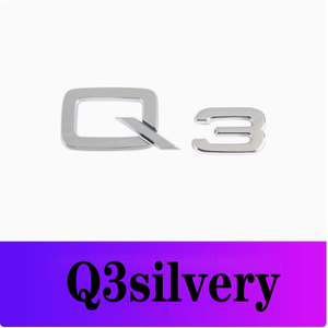FF FF5103 Emblema 3D in ABS Cromato <span class=keywords><strong>Nero</strong></span>, Adesivo con Lettere Q2-Q8, Decalcomania Numerica Monouso, Badge per Bagagliaio Auto <span class=keywords><strong>Audi</strong></span> - Product Image 5