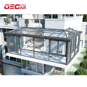 Connecteur de cour de loisirs d'extérieur Portes et fenêtres <span class=keywords><strong>Porte</strong></span> de <span class=keywords><strong>terrasse</strong></span> Tube carré en alliage d'aluminium Pergola de bâtiment ancien en plein air - Product Image 3