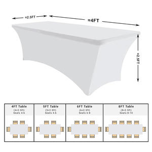 Nappe 100% Polyester Verte Ronde Rectangulaire Carrée à Prix Bas pour Vente en Gros, Idéale Mariage et Extérieur - Product Image 3