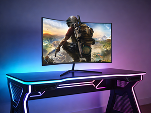 Rebekah Factory OEM 价格 24/27/34 英寸曲面显示器 1/2/3K 165hz LED 游戏显示器，接口丰富 - Product Image 2