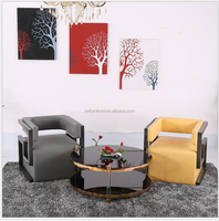 Chaise de salon d'appoint en velours avec accoudoirs en acier inoxydable, idéale pour la maison et l'hôtel – Offre spéciale