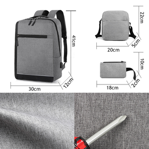 2025 New <b>Laptop</b> Backpack 3-Piece Set with USB Charging Port Waterproof Durable <b>Pack</b> for Business - Product Image 2