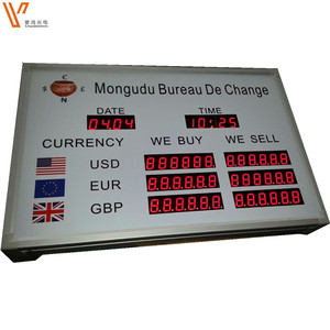 Para Döviz Oranı Ekranı Led Banka Dijital Para İşareti Ekranı Banka Ekranı için Para Döviz Oranı İşareti - Product Image 6