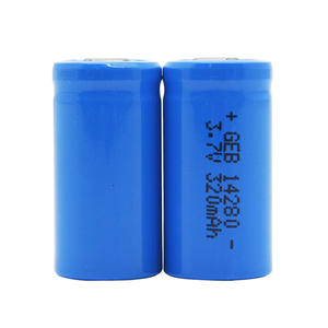 GEB 14280 <span class=keywords><strong>3</strong></span>.7v 320mAh süper dayanıklı şarj edilebilir ve hafif Li-ion silindirik lityum iyon batarya 14280 <span class=keywords><strong>3</strong></span>.7v 320mAh - Product Image 2