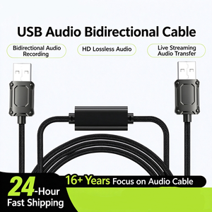 สายเคเบิลบันทึกเสียง USB, บริดจ์เสียงสำหรับการถ่ายทอดสด, ระบบลูปแบ็คเสียงแบบไม่สูญเสียคุณภาพสำหรับแท็บเล็ตและไมโครโฟน - Product Image 3