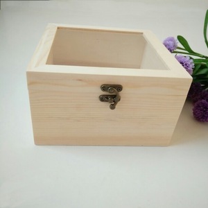 Wooden Storage <b>Box</b> With Acrylic Lid 10x10x6cm Jewelry Organizer Display Case <b>Small</b> <b>Box</b> For Insect Specimen - Product Image 4