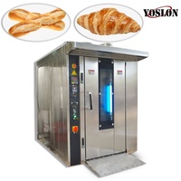 Four rotatif commercial électrique de haute qualité à 32 plateaux pour boulangerie, équipement de cuisson pour pain et pizza