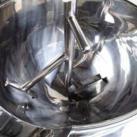 Marmite de cuisson à gaz à double enveloppe avec agitateur et mélangeur pour usage domestique, pour viande, pour moulin à farine, chaudière à vapeur à double enveloppe