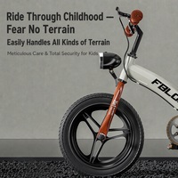 Vélo d'équilibre 2-en-1 en gros pour enfants, 12-16 pouces, cadre en acier convertible, pédales pliables bilatérales pour garçons et filles de 2 à 7 ans, Air