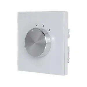 Tipo quadrado 86x86mm 2 canais 50W 5 etapas Wall Mount Controle de Volume disponível Champagne dourado luar branco