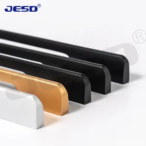 Modern Pull Handles Aluminium Pulls Furniture Hardware Kitchen Cabinet Cupboard Dresser Wardrobe Drawer Door Handle