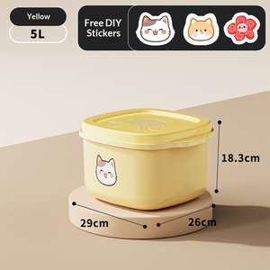 Contenedor de Almacenamiento de Alimentos para Mascotas, Hermético y Plegable, de Plástico, para Alimentos Secos para Perros y Gatos, Venta al Por Mayor - Product Image 3