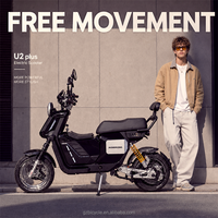 Vélo électrique urbain U2 PLUS 2 places pour adultes, scooter électrique à double suspension, frein à disque avant et arrière, batterie personnalisée, Guangzhou