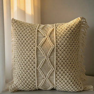 Bulk OEM ODM Vintage Bohemian Cotton Polyester Handmade Crochet <b>Cushion</b> <b>Covers</b> for Plain Sofa Decoration - Product Image 1