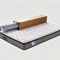 Matelas à ressorts ensachés Queen King Double Size Orthopédique en mousse à mémoire de forme compressé dans une boîte pour la maison, l'hôtel, l'appartement