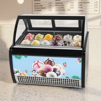 Vitrine Réfrigérée Commerciale RTK pour Glaces et Crèmes Glacées - Comptoir Réfrigéré pour Équipement de Réfrigération de Glaces
