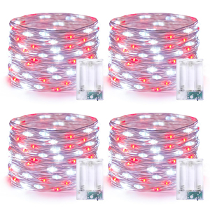 Guirlandes lumineuses de Noël multicolores à brancher, lumières LED scintillantes pour arbre de Noël, différentes options de minuterie et fonction mémoire - Product Image 6