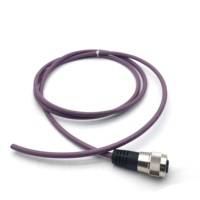 Vente directe usine – Câble à fibre optique blindé 2 pôles Svlec M12 B Code Profibus, modèle 914051, violet, pour télécommunications