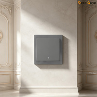 Prise murale européenne grise mate 10A, panneau modulaire DIY avec prises TV, ordinateur, téléphone RJ45, interrupteur moderne européen pour la maison