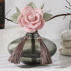 Seek Aroma Ceramic <b>Reed</b> <b>Diffuser</b> Handmade Flameless Aromatherapy Essential <b>Oil</b> Home Gift Set Fresh Air All Season - Product Image 1