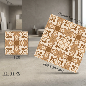 Carreaux de sol en céramique beige numérique 12x12 pouces, en porcelaine émaillée, qualité export, antidérapants, pour design intérieur - Product Image 2