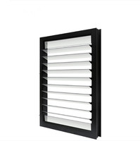 Volets en verre automatiques modernes en alliage d'aluminium, extérieurs, électriques/manuels, résistants à la pluie/au vent, écran de protection ISO9001
