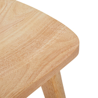 Chaise de bar en bois massif pour bureau à domicile Tabouret haut stable et sans dossier pour hôtel ou salon Meubles modernes de style loisirs