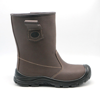 Chaussures de sécurité MaxiTough, protection de soudage, sécurité, cuir embossé, résistantes aux perforations, embout en acier, noir, bottes de sécurité pour la construction