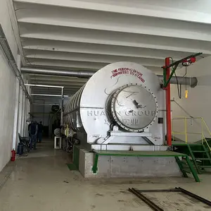 Xinxiang huayin pirólisis neumáticos usados planta de pirólisis de plástico línea de producción de diesel completo